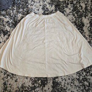 Weekenders Women’s A-Line Midi Skirt | Size XL | Cream